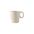 Tuxton Vitrified China Stackable Mug Porcelain White - 10 oz - 2 Dozen BPM-1003
